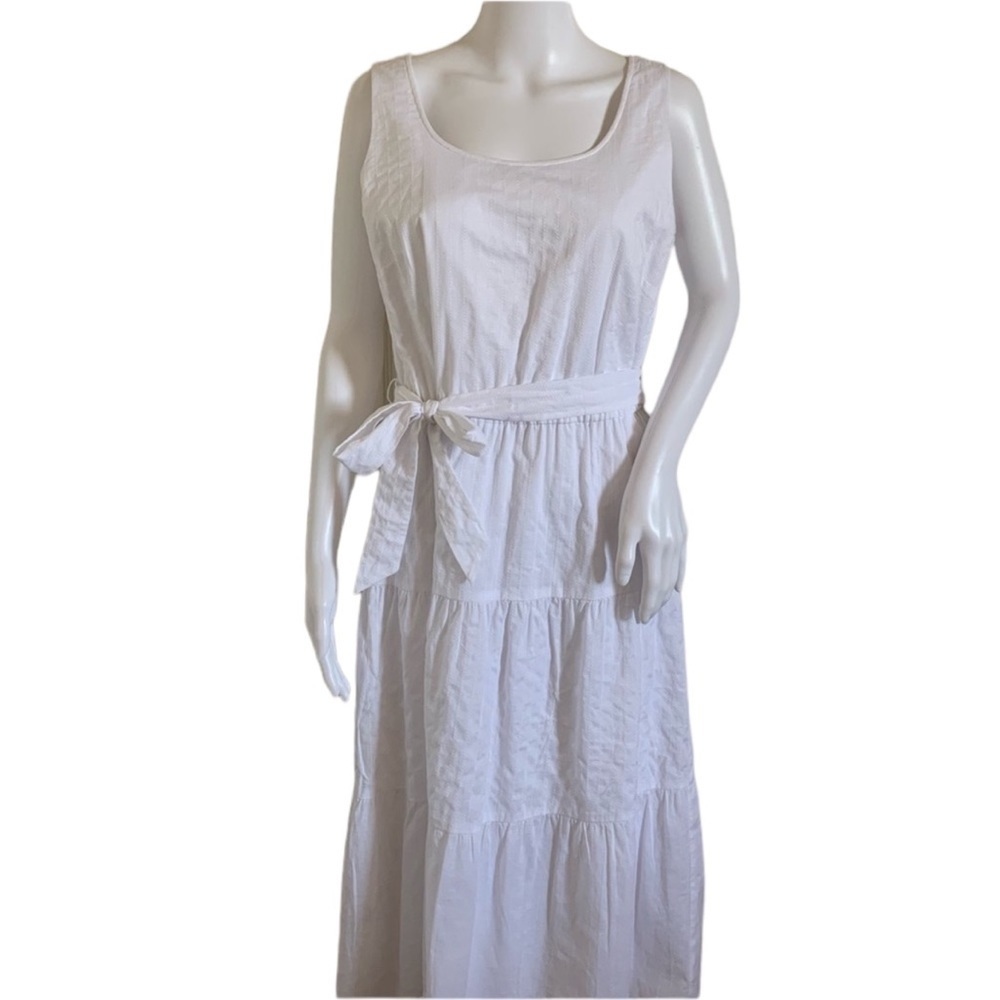 Talbots Women’s Sleeveless White Dress